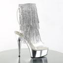 Pleaser DELIGHT-1017RSF Clr-Slv/Slv Chrome UK 4