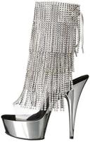 Pleaser DELIGHT-1017RSF Clr-Slv/Slv Chrome UK 4