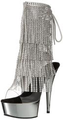 Pleaser DELIGHT-1017RSF Clr-Slv/Slv Chrome UK 4