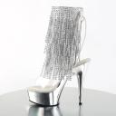 Pleaser DELIGHT-1017RSF Clr-Slv/Slv Chrome UK 4