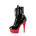 Pleaser DELIGHT-1020 Black Patent /red Size 11