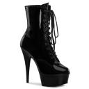 Pleaser DELIGHT-1020 Red Patent Ankle Boot Size 8