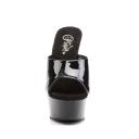 Pleaser DELIGHT-601 Clear/Black Slide Size 12