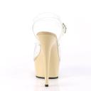 Pleaser - Delight-608 14 / Clear/Silver Chrome
