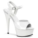 Pleaser - DELIGHT-609 13 / White Patent/White