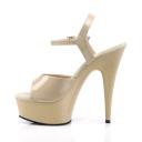Pleaser - DELIGHT-609 13 / White Patent/White