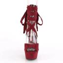 Pleaser - DELIGHT-679 Red Faux Suede/Red Faux Suede - US 14 [WOMENS]