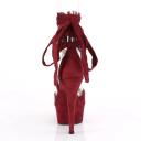 Pleaser - DELIGHT-679 Red Faux Suede/Red Faux Suede - US 14 [WOMENS]