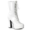 Pleaser ELECTRA-1020 Black Faux Leather Ankle Boot Size 13