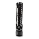 Pleaser ELECTRA-1020 Black Patent Ankle Boot Size 12