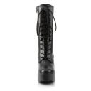 Pleaser ELECTRA-1020 Black Patent Ankle Boot Size 12