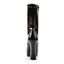 Pleaser ELECTRA-1020 Black Patent Ankle Boot Size 12