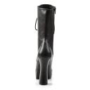 Pleaser ELECTRA-1020 Black Patent Ankle Boot Size 12