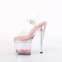 Pleaser ENCHANT-708AQUA-03 Clear / Clear -baby Pink Size 10