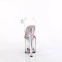Pleaser ENCHANT-708AQUA-03 Clear / Clear -baby Pink Size 10