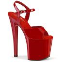 Pleaser ENCHANT-709 Rose Gold Metallic Pu/Rose Gold Chrome Size 9