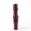 Pleaser | Flamingo-1020, 8 inch Lace Up Ankle Boots Red/Black Size : 13 - FUNkyPair.com