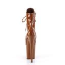 Pleaser FLAMINGO-1020 Mocha Faux Leather/Moch Matte Size 14