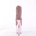 Pleaser FLAMINGO-1020CHRS Rose Gold Rhinestone Ankle Boot Size 13