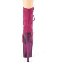 Pleaser FLAMINGO-1020FST Grey Faux Suede/Frosted Grey UK 4