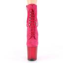 Pleaser FLAMINGO-1020FST Grey Faux Suede/Frosted Grey UK 4
