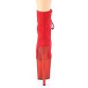 Pleaser FLAMINGO-1020FST Grey Faux Suede/Frosted Grey UK 4