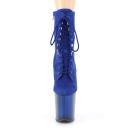 Pleaser FLAMINGO-1020FST Grey Faux Suede/Frosted Grey UK 4