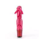 Pleaser FLAMINGO-1020HG Royal Blue Holo Patent/Rainbow Glitter Size 11