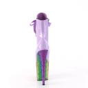 Pleaser FLAMINGO-1020HG Royal Blue Holo Patent/Rainbow Glitter Size 11