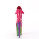 Pleaser FLAMINGO-1020HG Royal Blue Holo Patent/Rainbow Glitter Size 12