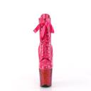 Pleaser FLAMINGO-1020HG Royal Blue Holo Patent/Rainbow Glitter Size 12