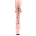 Pleaser FLAMINGO-1050FS Brown Faux Suede Mid-Calf Boot Size 10