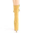 Pleaser FLAMINGO-1050FS Caramel Faux Suede/Caramel Faux Suede Size 7