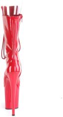 Pleaser FLAMINGO-1051 Red Patent Mid-Calf Boot Size 11