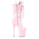 Pleaser FLAMINGO-1051 Royal Blue Patent Mid-Calf Boot Size 11