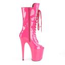 Pleaser FLAMINGO-1051 Royal Blue Patent Mid-Calf Boot Size 11