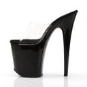 Pleaser FLAMINGO-801 Clear/White Slide Size 7