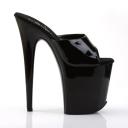 Pleaser FLAMINGO-801 Clear/White Slide Size 7