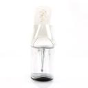 Pleaser FLAMINGO-801 Clear/White Slide Size 7