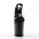 Pleaser FLAMINGO-802 Clear/Black Slide Size 6