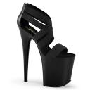 Pleaser FLAMINGO-869 Black Elasticated Band Platform Sandal Size 5