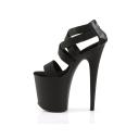 Pleaser FLAMINGO-869 Black Elasticated Band Platform Sandal Size 5