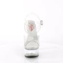 Pleaser GLEAM-608 Clear/Black Size 5