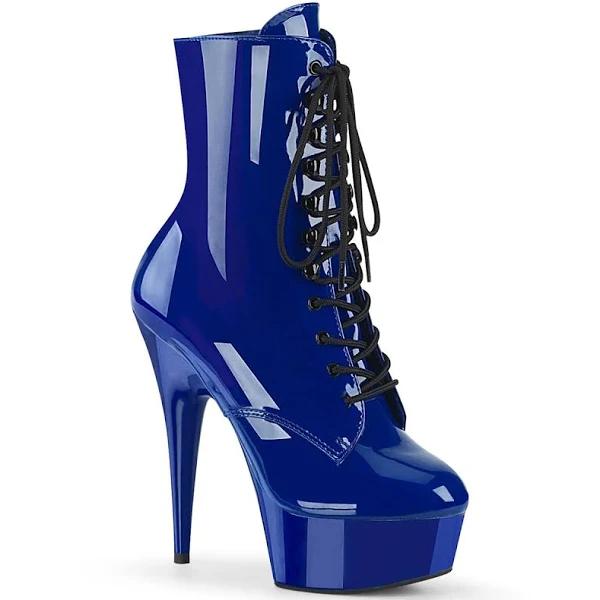 Pleaser INFINITY-1020 Royal Blue Patent/Royal Blue Size 6