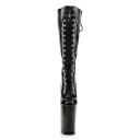 Pleaser Infinity-2020 Red 9 inch Heel Knee High Boots 7 / Red