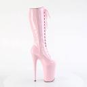 Pleaser Infinity-2020 Red 9 inch Heel Knee High Boots 7 / Red