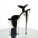 Pleaser INFINITY-909 Nude Patent/Nude Size 6