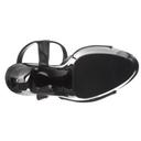 Pleaser KISS-209 Black Faux Leather Platform Sandal Size 5