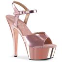 Pleaser KISS-209 Black Faux Leather Platform Sandal Size 5