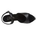 Pleaser KISS-209 Black Faux Leather Platform Sandal Size 5